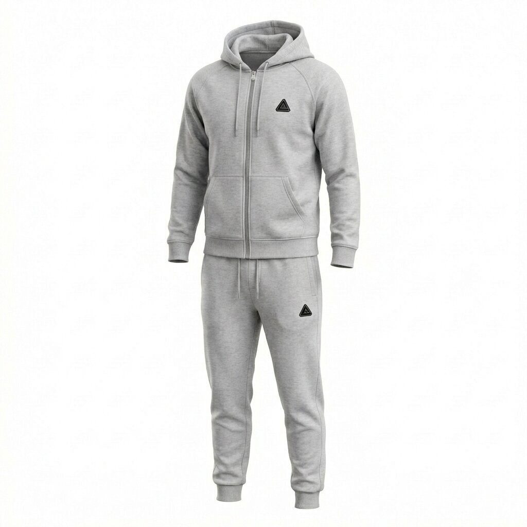 PEAK KNITTED TRACKSUIT LT.GREY - FW94067-0024