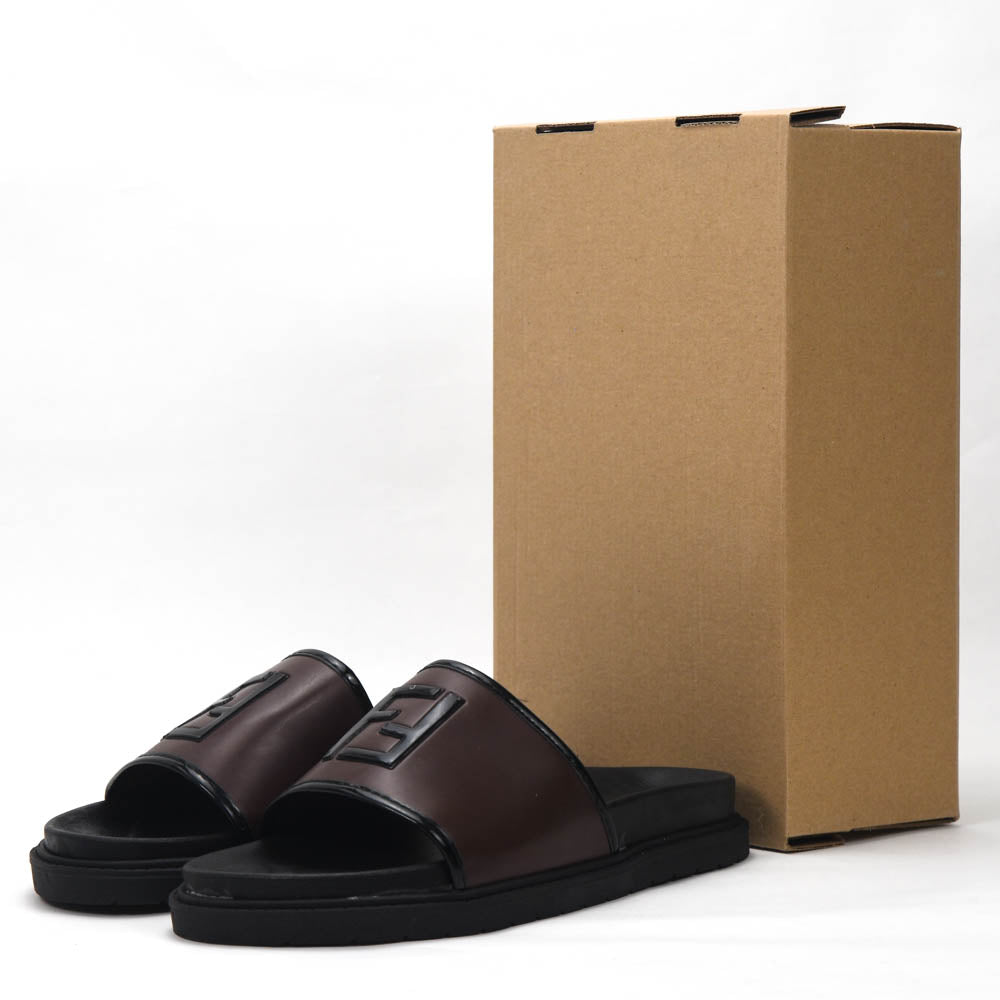 CLAQUETTES POUR HOMME - FF-02-MARRON