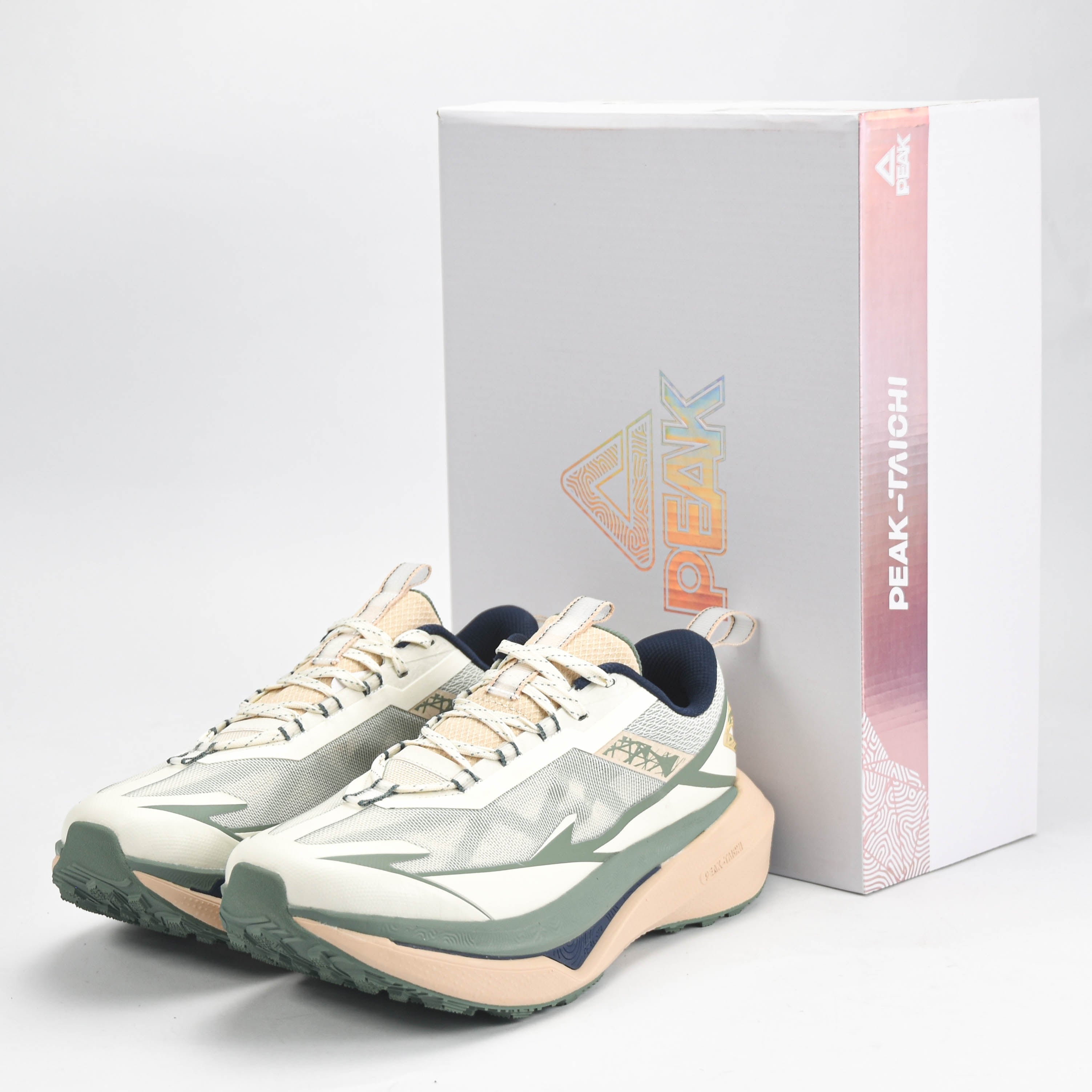 Peak Taichi Sports Shoes White/Green - EXT52161H-Z483