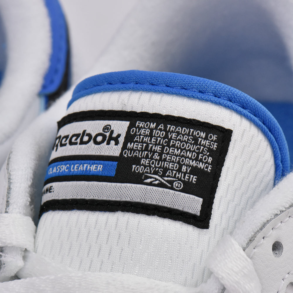 REEBOK CLASSIC LEATHER WHITE/BLUE/BLACK - 100201078