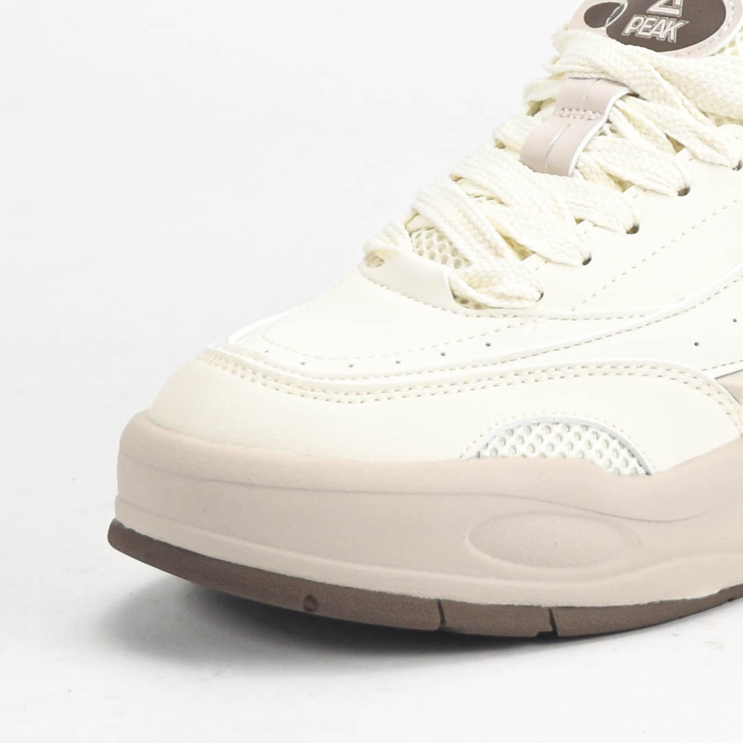 Peak Taichi Casual Shoes Canvas White/Brown - DB530128-Z491