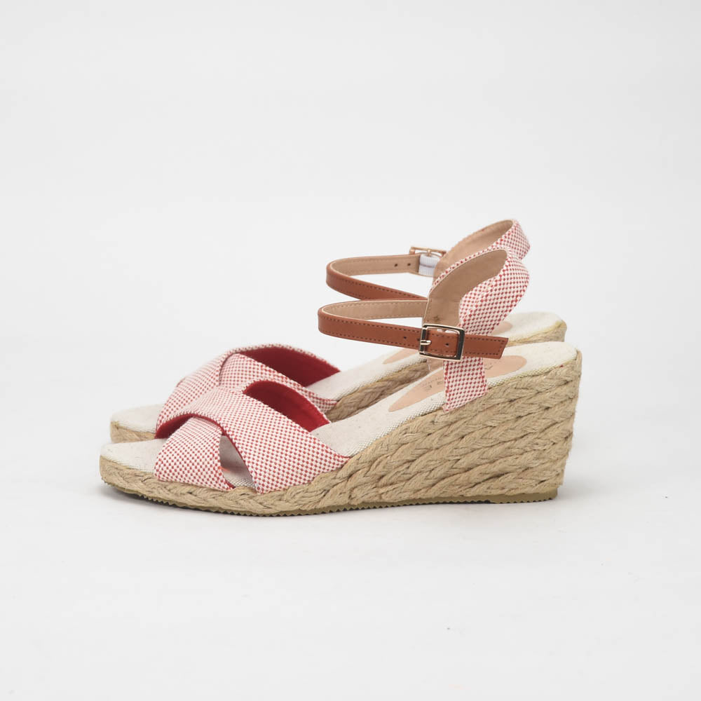 ANDRÉ SANDALES FEMME PAULETTA TEXTILE ROUGE - 52314788600