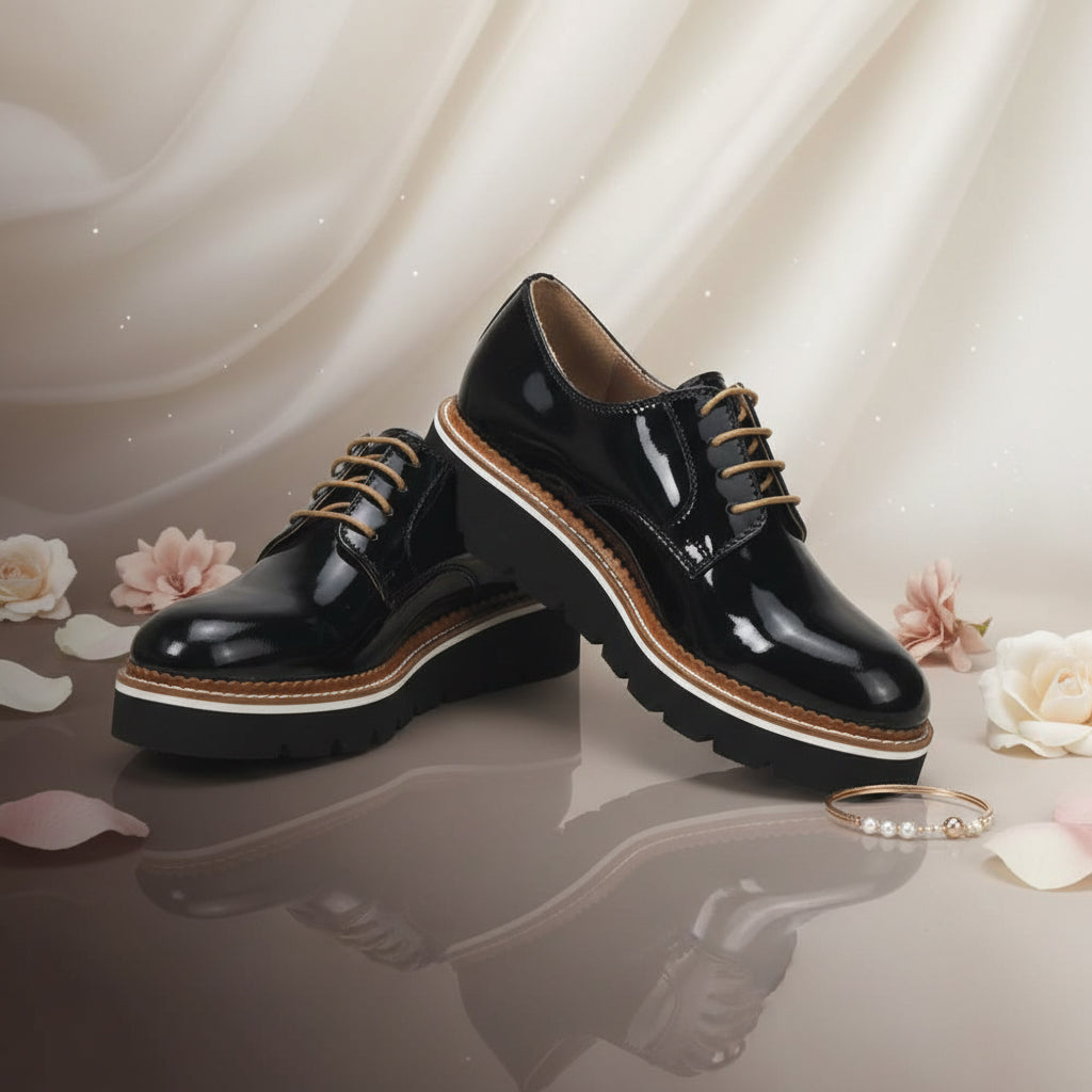 ANDRÉ DERBY FEMME EMELINA CUIR VERNIS - 52125124617