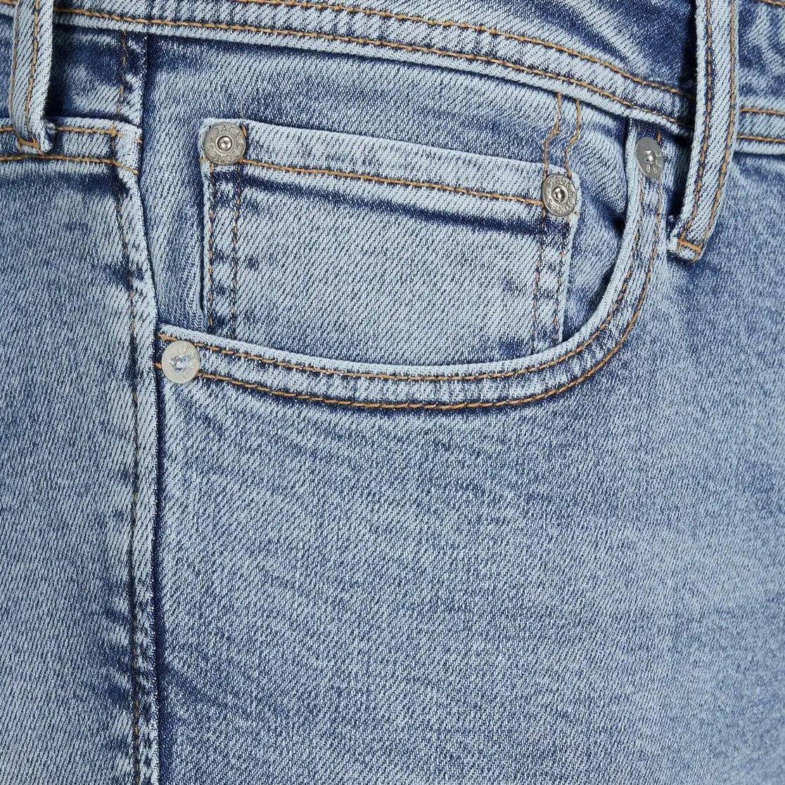 Jack & Jones Pete Original 222 Blue Denim Jeans - 12195774-BLUE