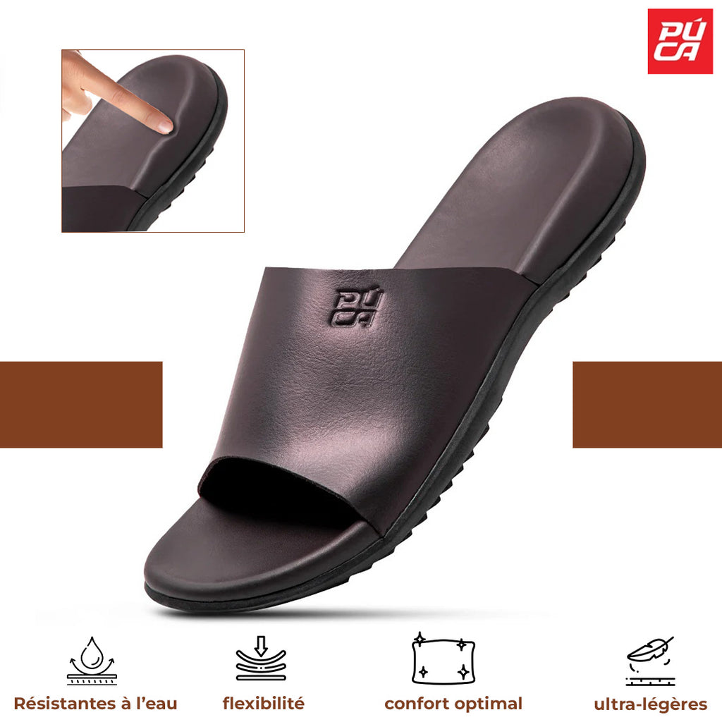 PUCA MEN SPORT SLIPPERS CRATER BROWN - 10934