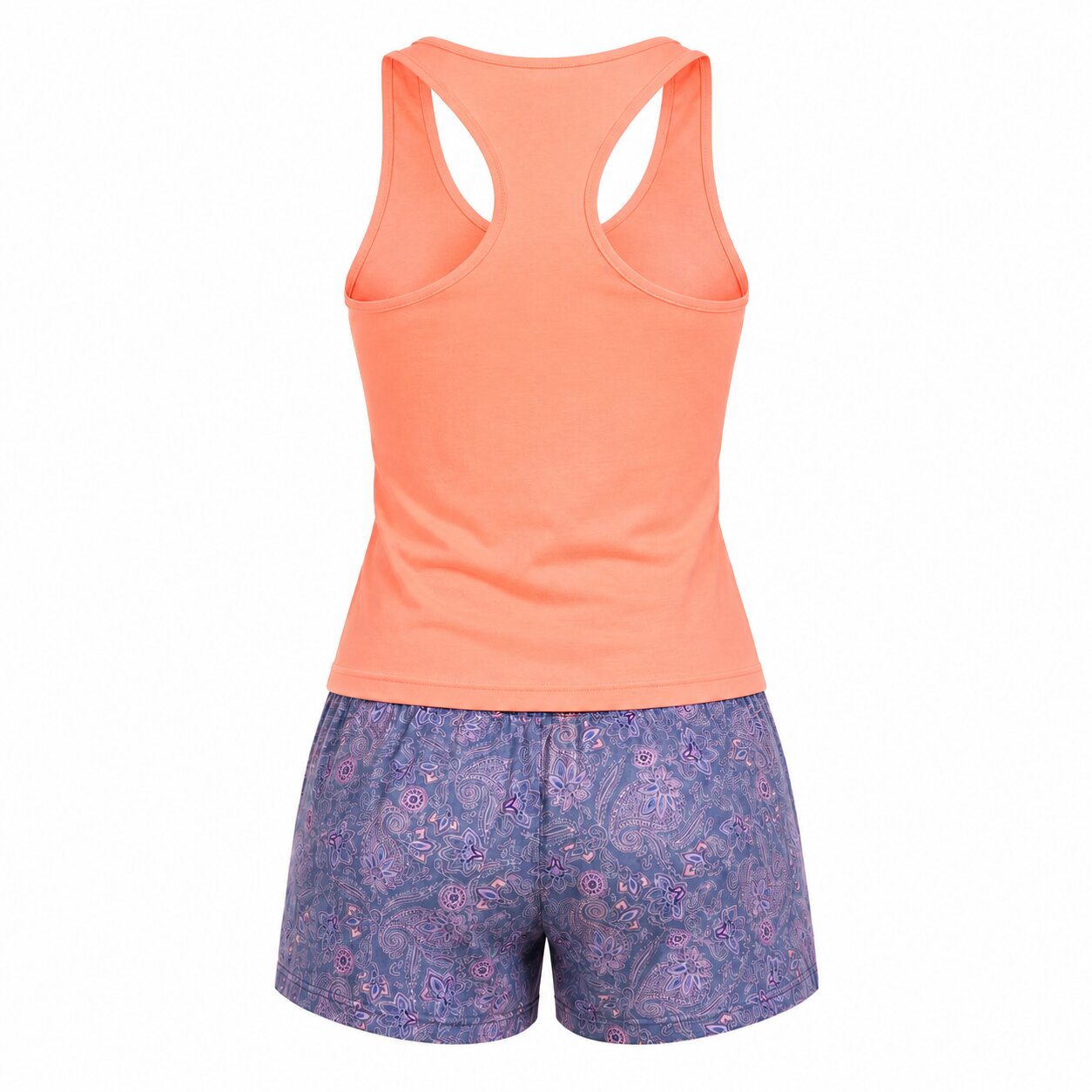 Pyjama d\'Été Femme - P-BOULEVARD-ORANGE02