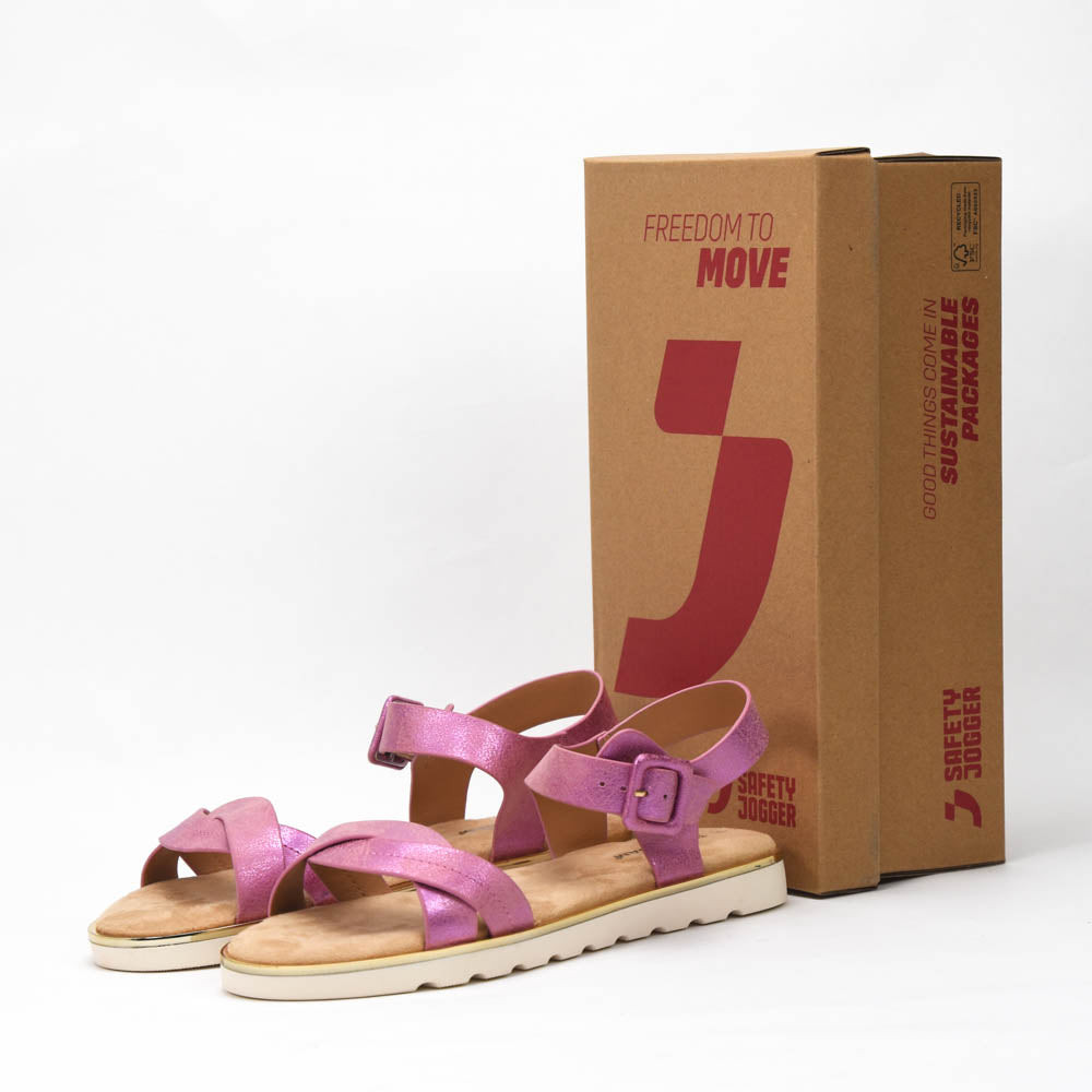 Safety Jogger Cross-Strap Buckle Sandals - 610141-FUC