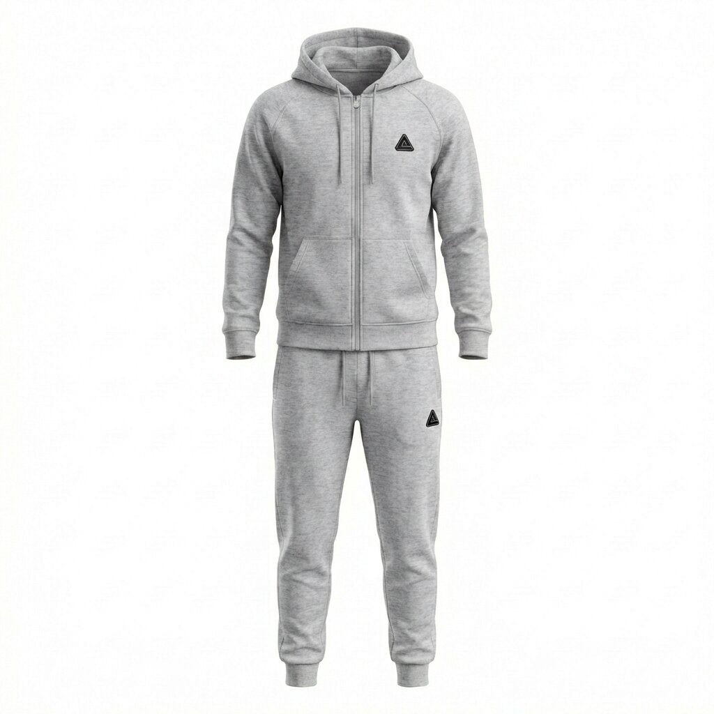 PEAK KNITTED TRACKSUIT LT.GREY - FW94067-0024
