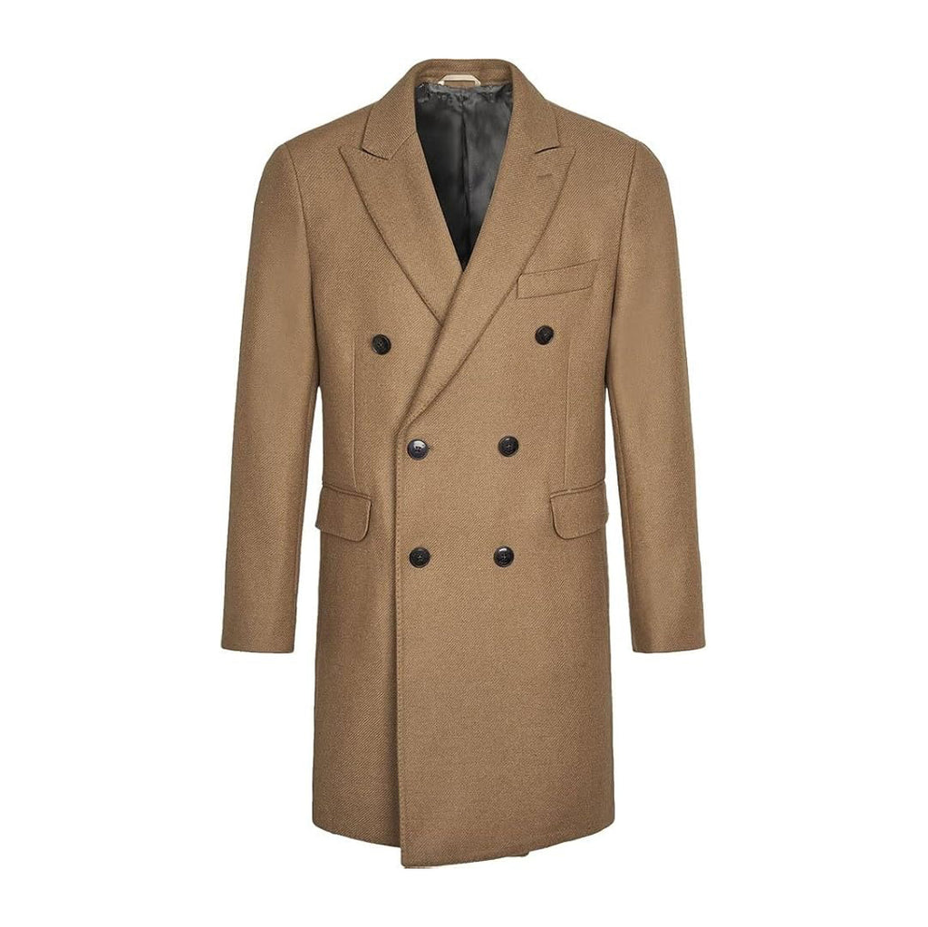 MANTEAU Hackett London Camel Broken Twill DB - HM402677R-855