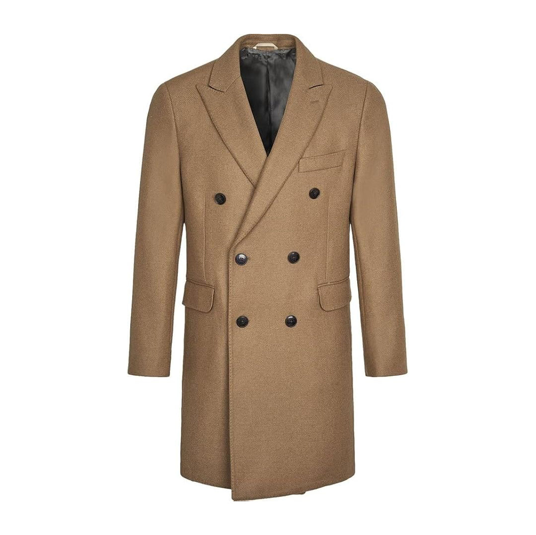 MANTEAU Hackett London Camel Broken Twill DB - HM402677R-855