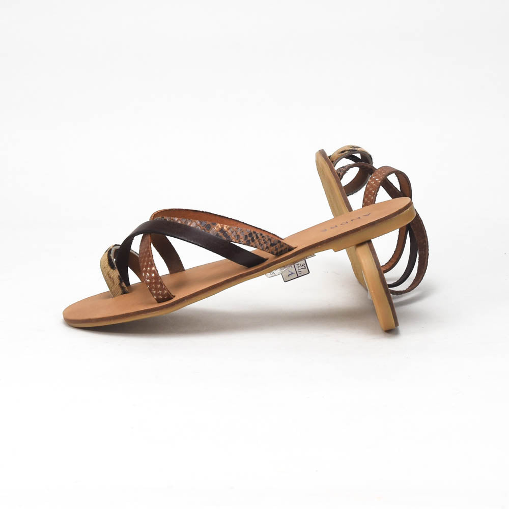 ANDRÉ MULES FEMME RYE MARRON - 52321201425