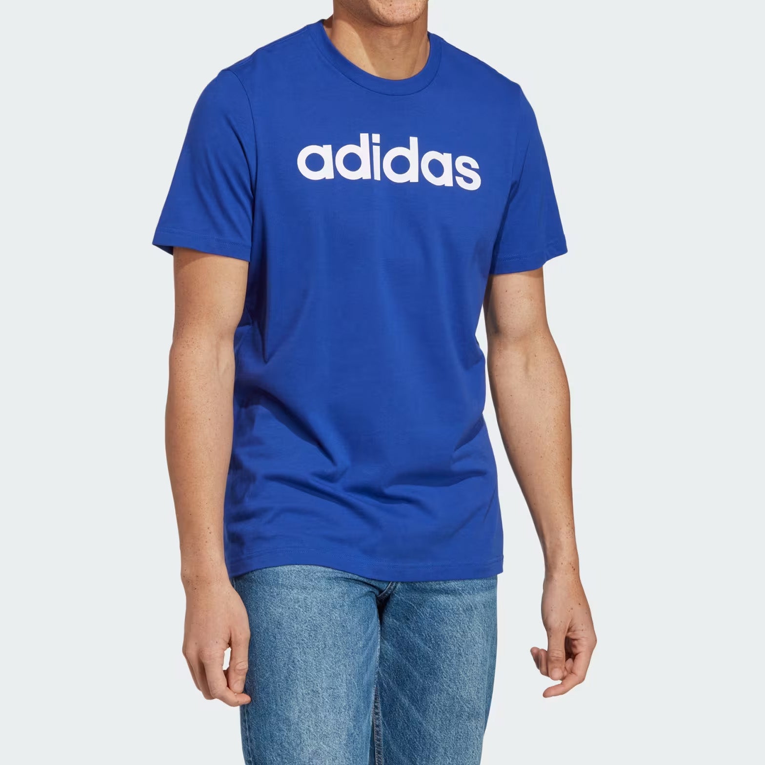 ADIDAS Essentials Single Jersey Linear Embroidered Logo Tee - IC9279