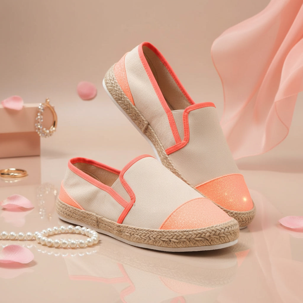 ANDRÉ ESPADRILLES FEMME DIXY ORANGE - 52357981009