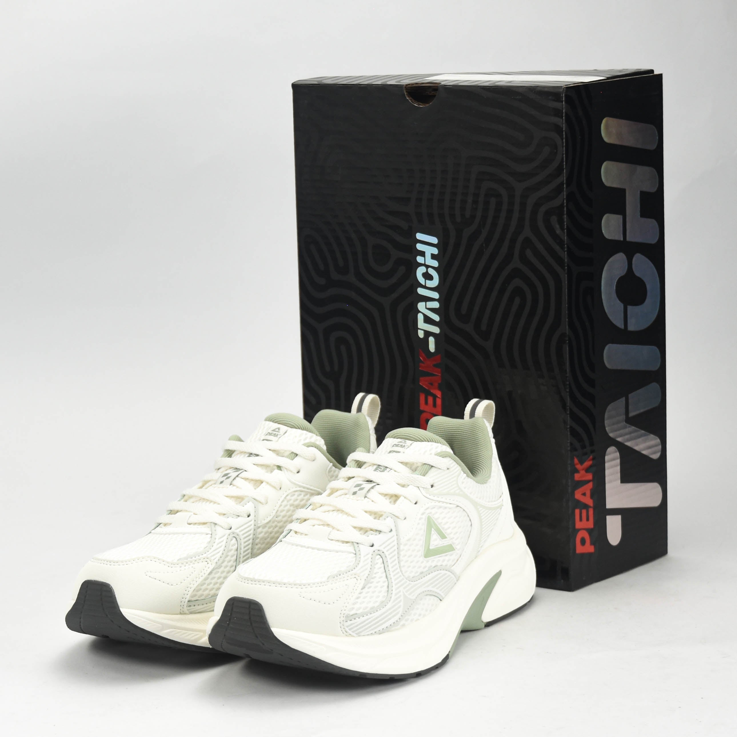 Peak Taichi Training Running Shoes White/Green - EXT54438H-Z470