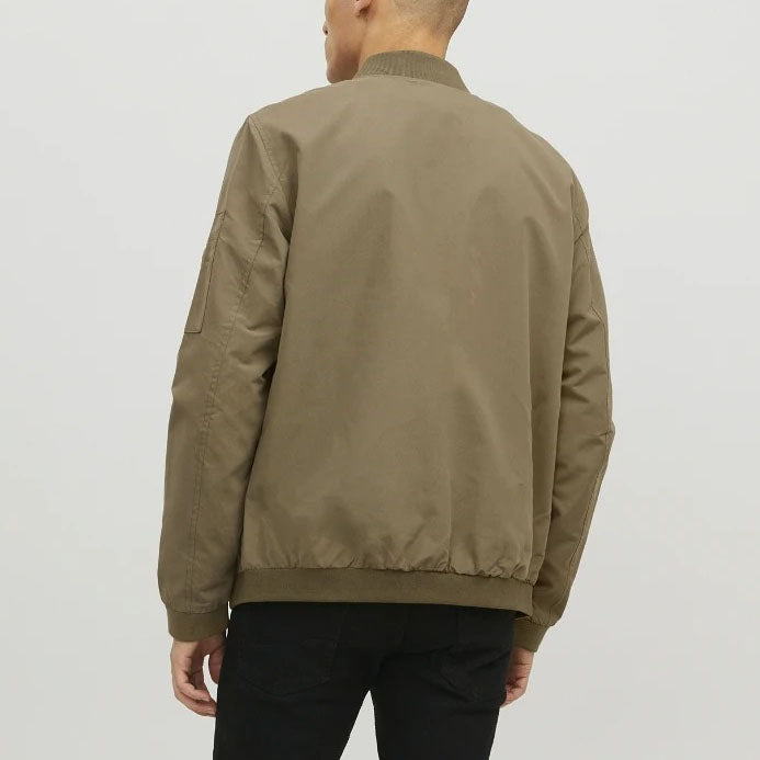 JACK & JONES BOMBER JOMER BOMBER KHAKI - 12165203/12-2023-SWX VERT