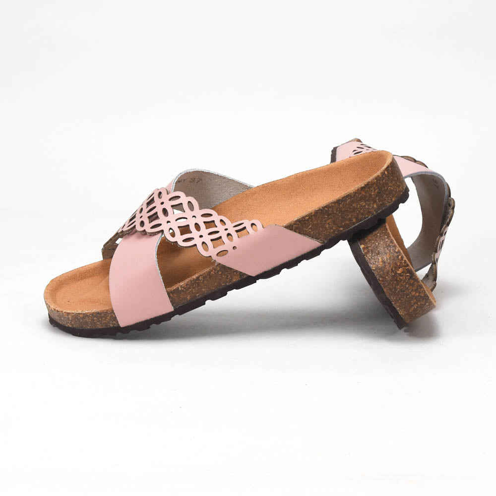 ANDRÉ MULES FEMME ROULADE ROSE - 52321902435