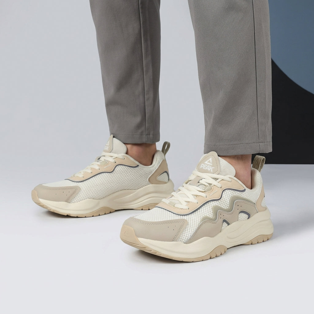 Peak Taichi Sports Shoes Khaki/Canvas White - EWT53797E-Z511