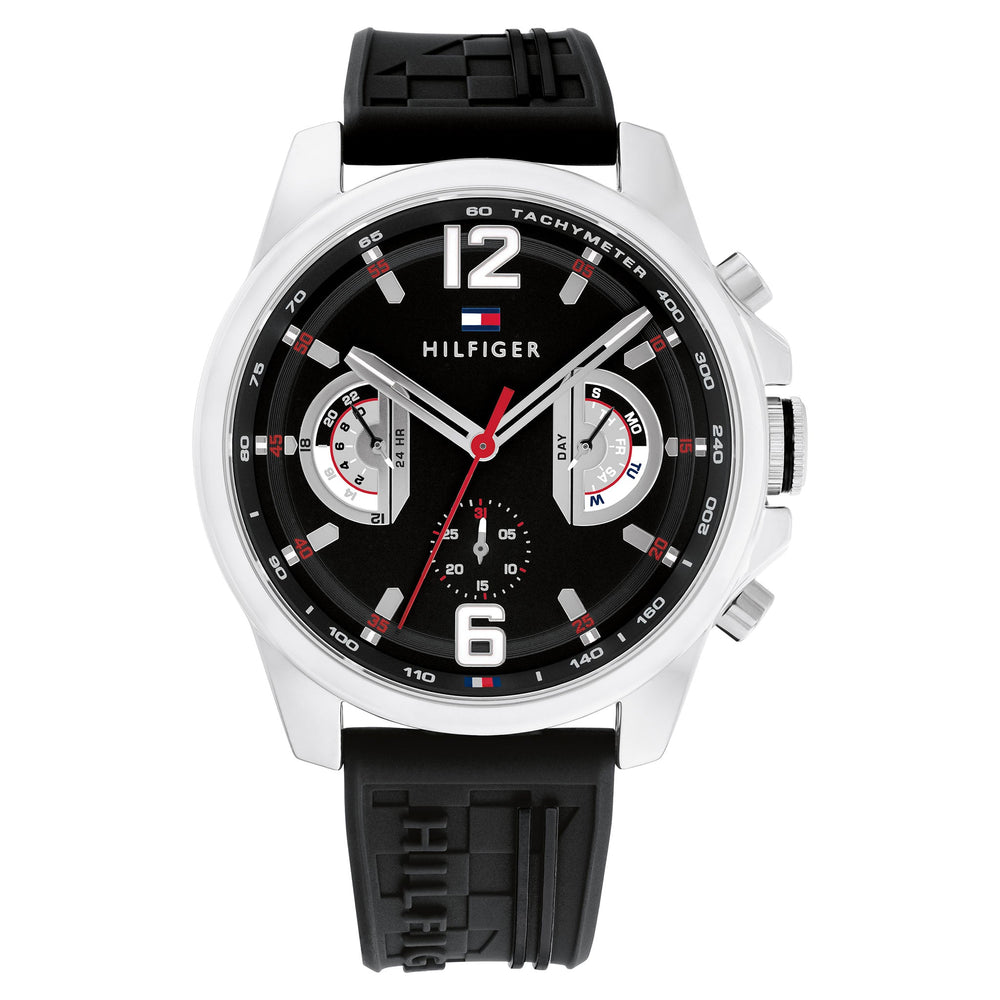 Montre Tommy Hilfiger Black Silicone Multi-function - 1710636