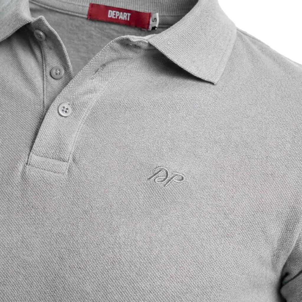 DEPART POLO SHIRT HOMME REGULAR GRIS 100% COTON - G23-001697-GREY
