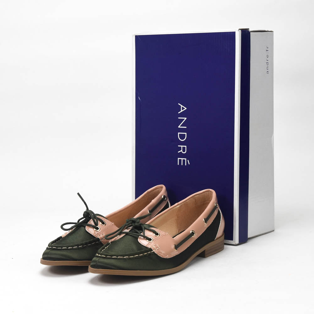 ANDRÉ MOCASSINS FEMME NONETTE VERT MILITAIRE - 52124982205