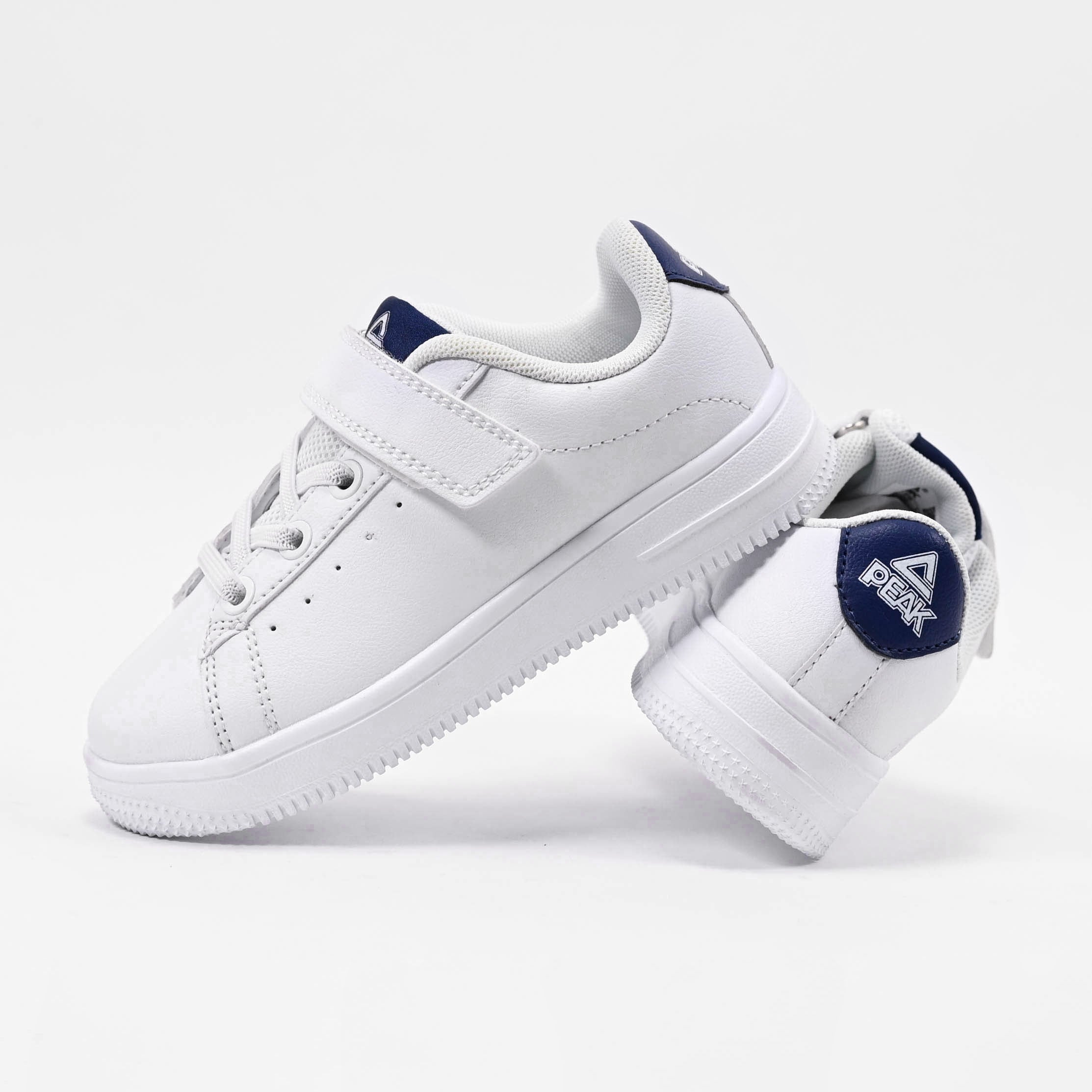 Peak Kids Casual Shoes White Navy - EK3901B-1030