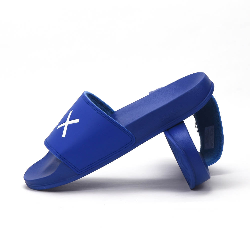 SUN68 Logo Blue Slippers - X36110-58
