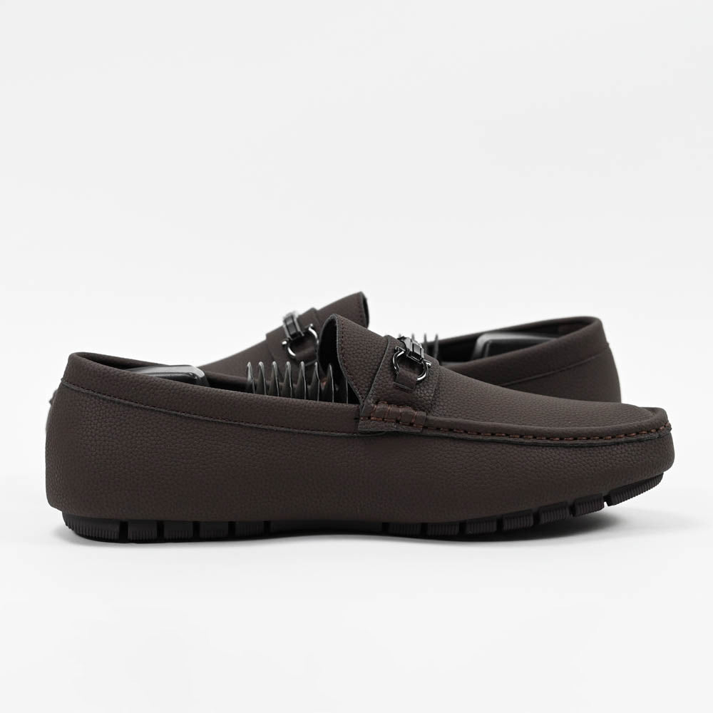 Massimo Mocassins Driving Loafers - 222-10A-BROWN