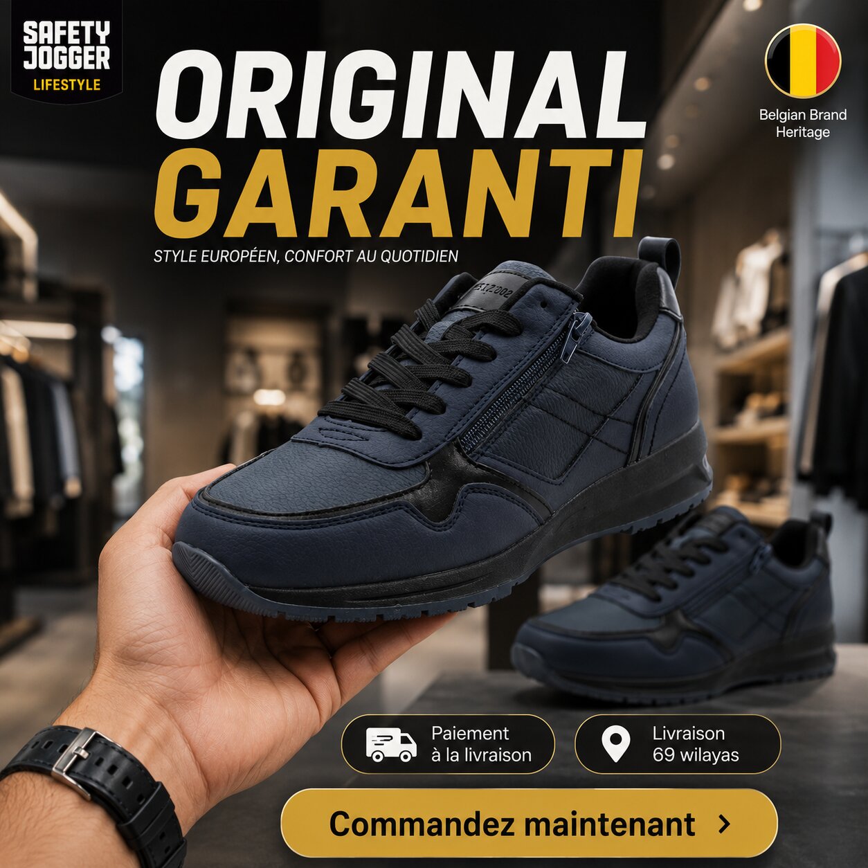 Safety Jogger Basket Homme - 603292-NAV-BLK