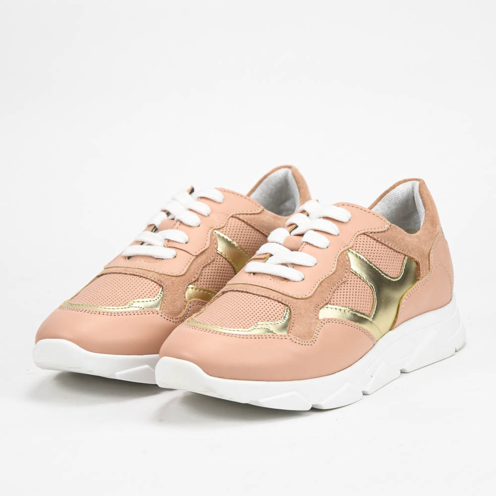ANDRÉ BASKETS FEMME CUIR ROSE - 52149903600
