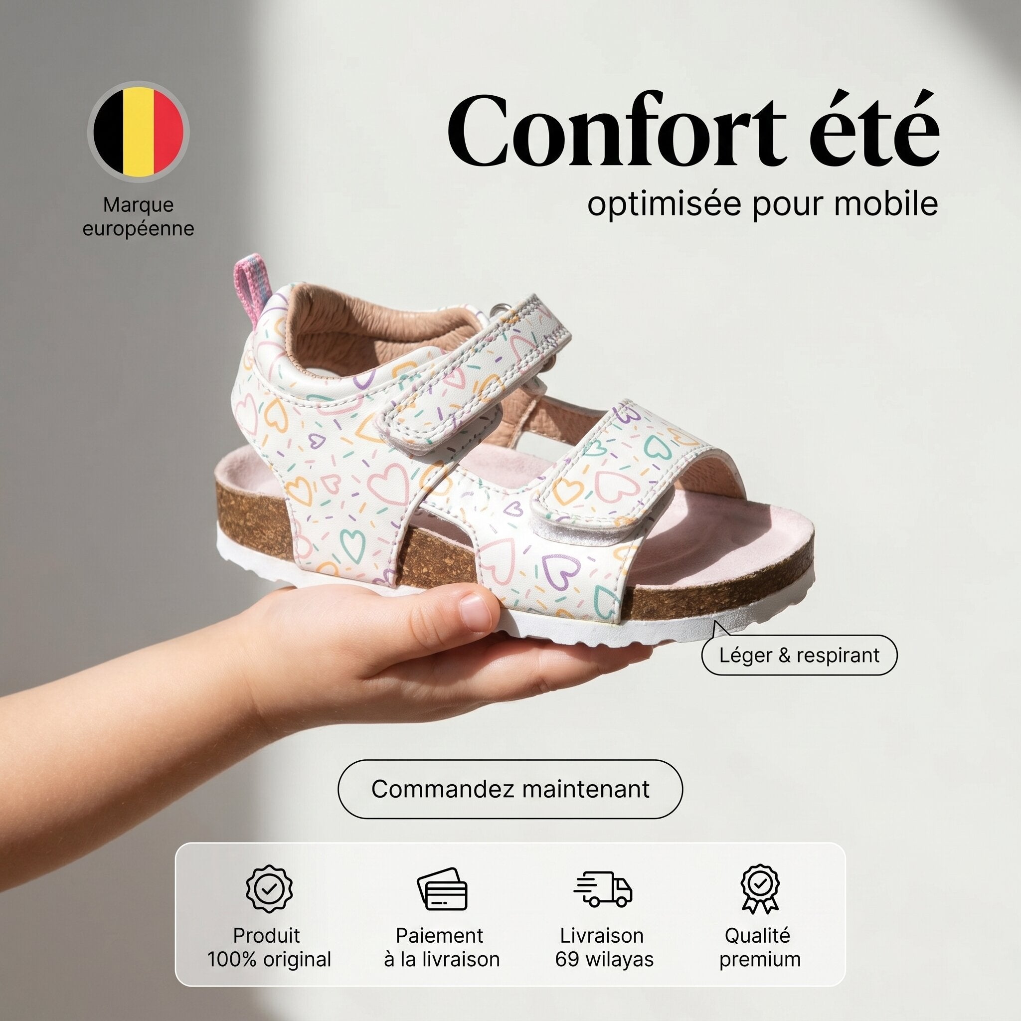 Safety Jogger Sandale Enfant - 608491-WHT-PNK