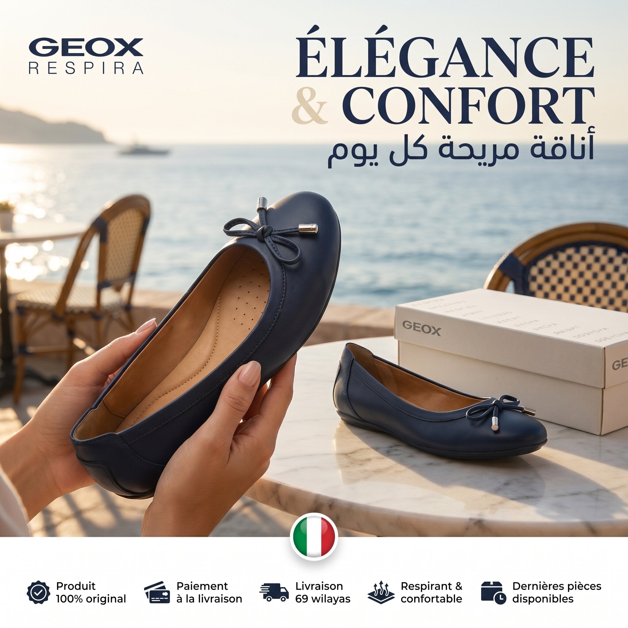 Geox Charlene Ballerines Femme - D84Y7A000BC-C4002