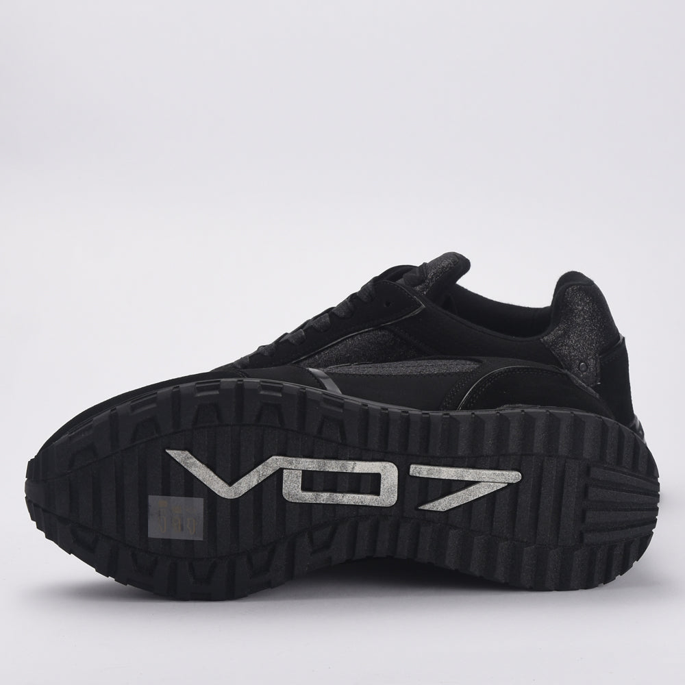 VO7 CHAUSSURE CASUAL MILAN GLITTER HOMME NOIR - CH-MIL-GLI