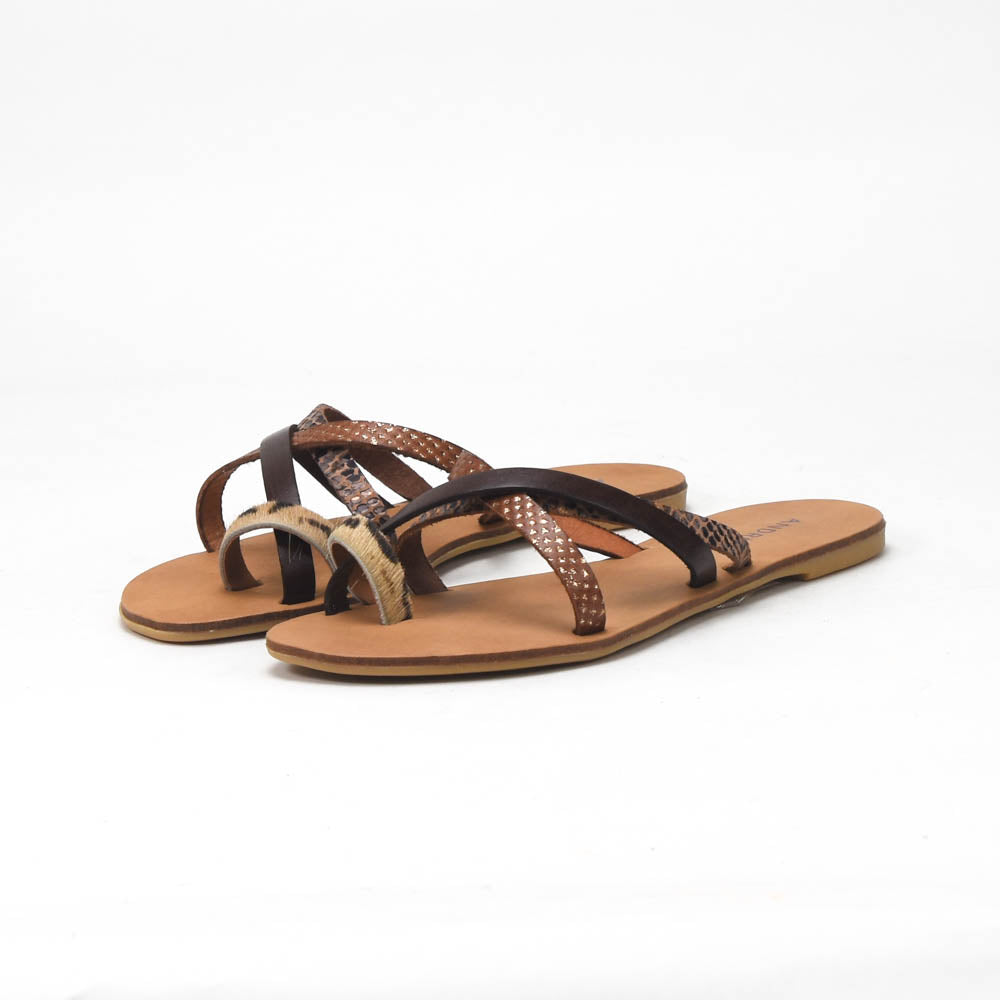 ANDRÉ MULES FEMME RYE MARRON - 52321201425