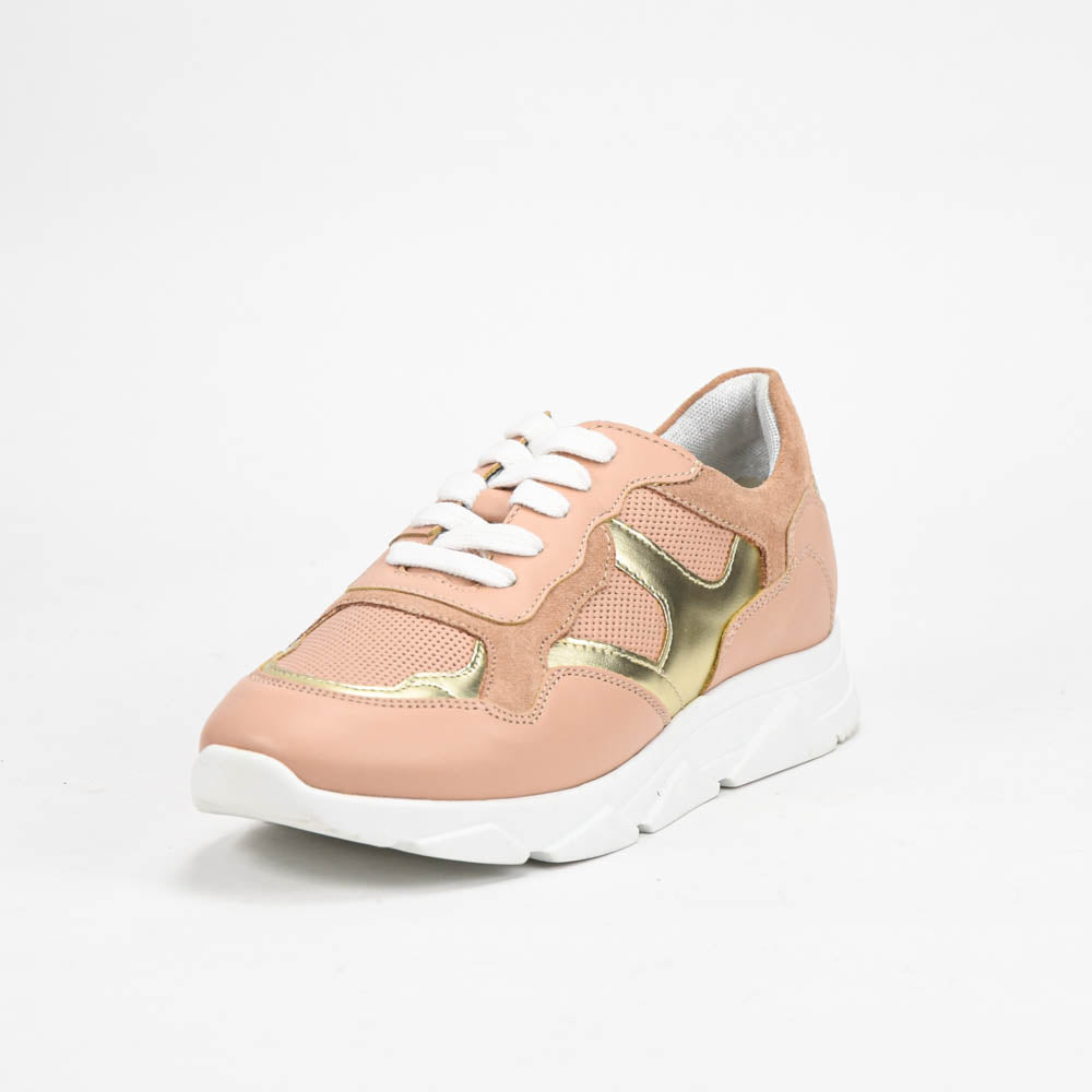 ANDRÉ BASKETS FEMME CUIR ROSE - 52149903600