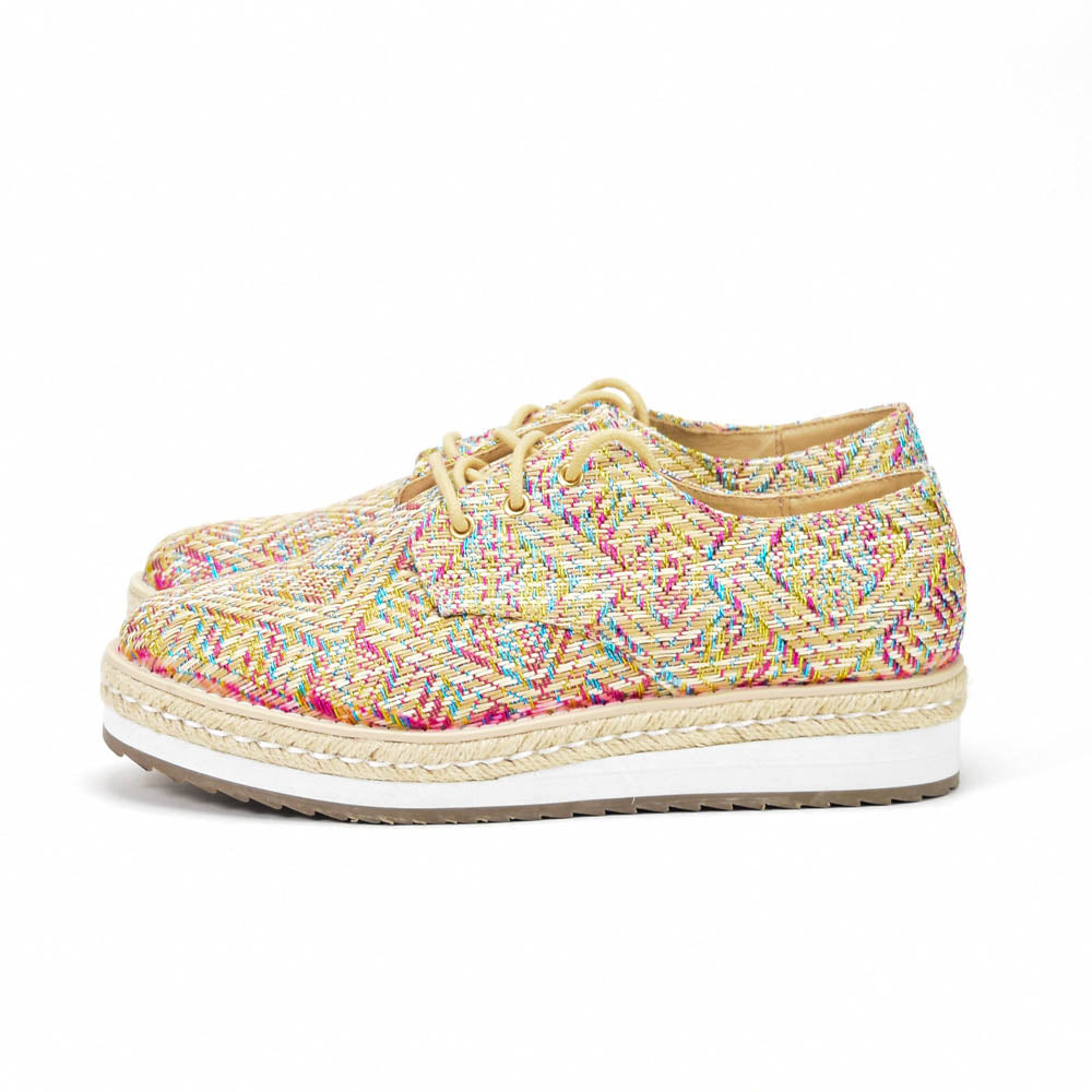 ANDRÉ ESPADRILLES FEMME HARMONICA TEXTILE BEIGE - 52125674243