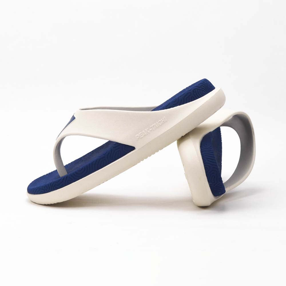 Peak Taichi Beach Sandals White Blue - ET23431L-1133