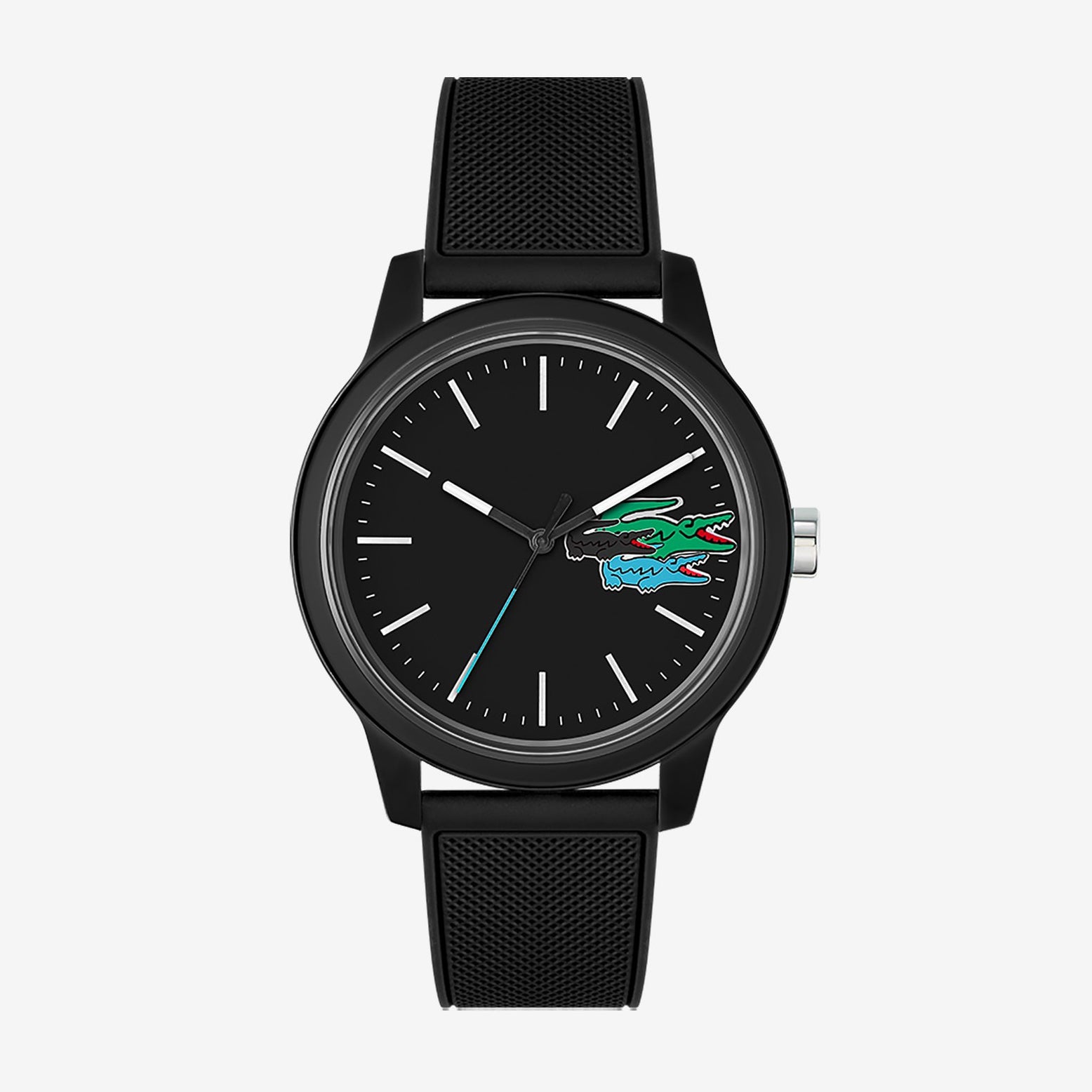 Montre Lacoste.12.12 Holiday à 3 aiguilles - Modèle noir avec bracelet en silicone - 2011134