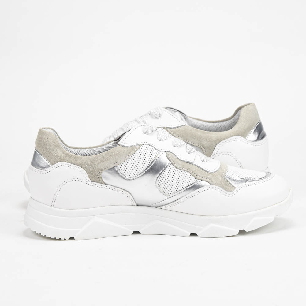 ANDRÉ BASKETS FEMME HAVILAH CUIR BLANC - 52149303600