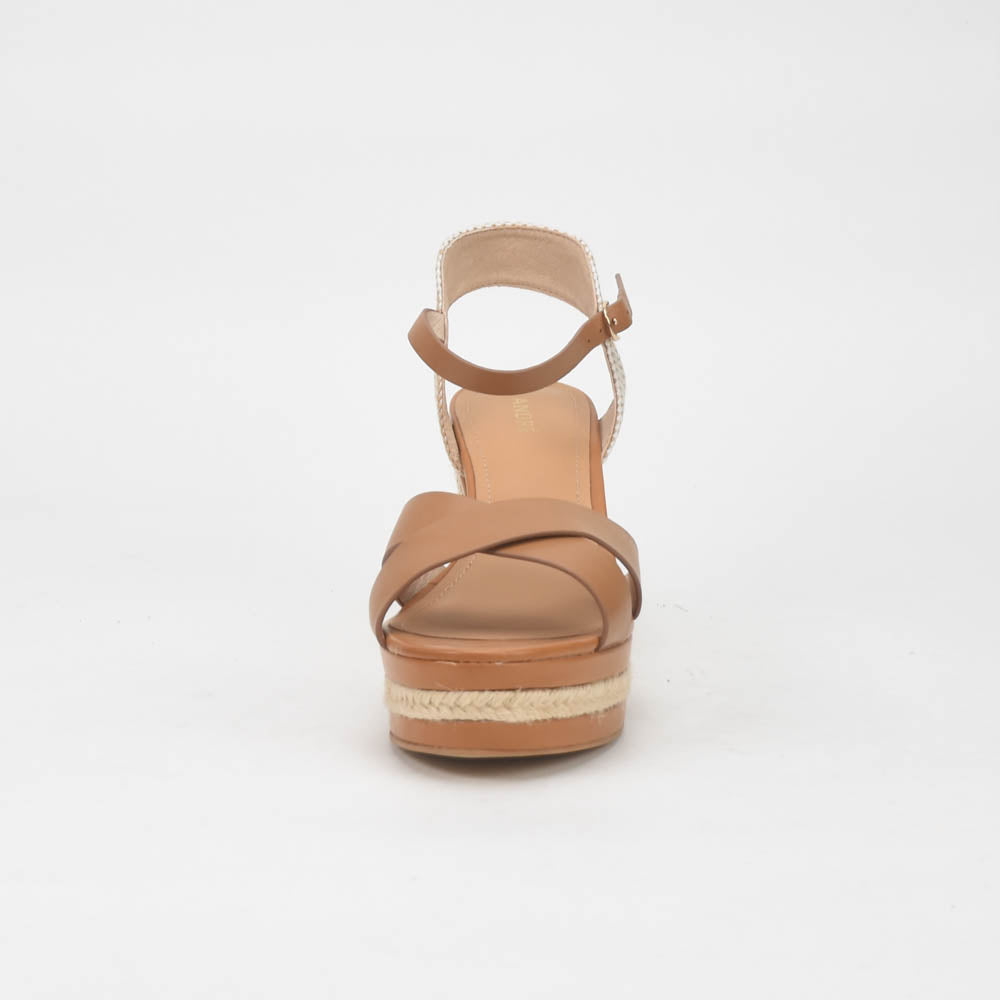 ANDRÉ SANDALES FEMME SAND CUIR MARRON BEIGE - 52357609402
