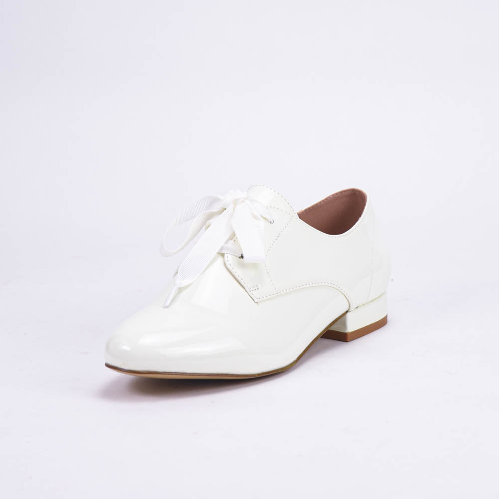 ANDRÉ DERBY FEMME ERNESTINE CUIR BLANC - 52125371610