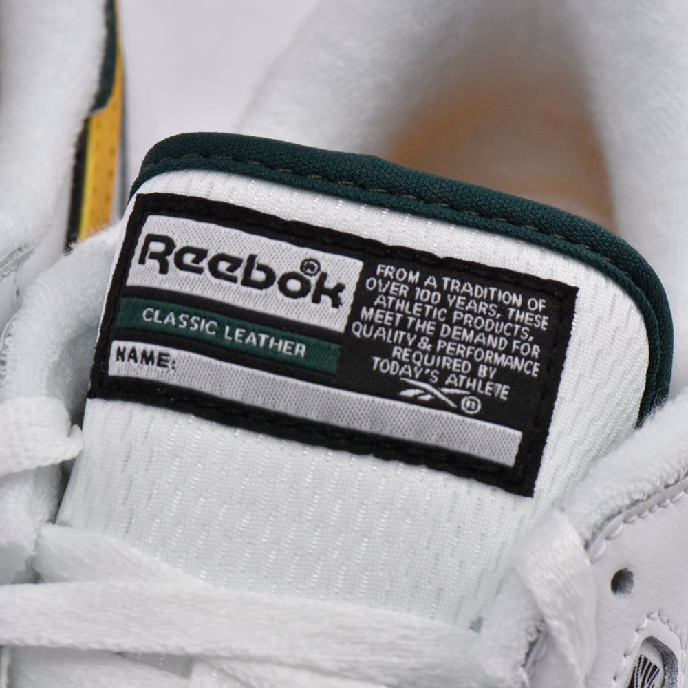 REEBOK CLASSIC LEATHER WHITE/GOLD/GREEN - 100201079