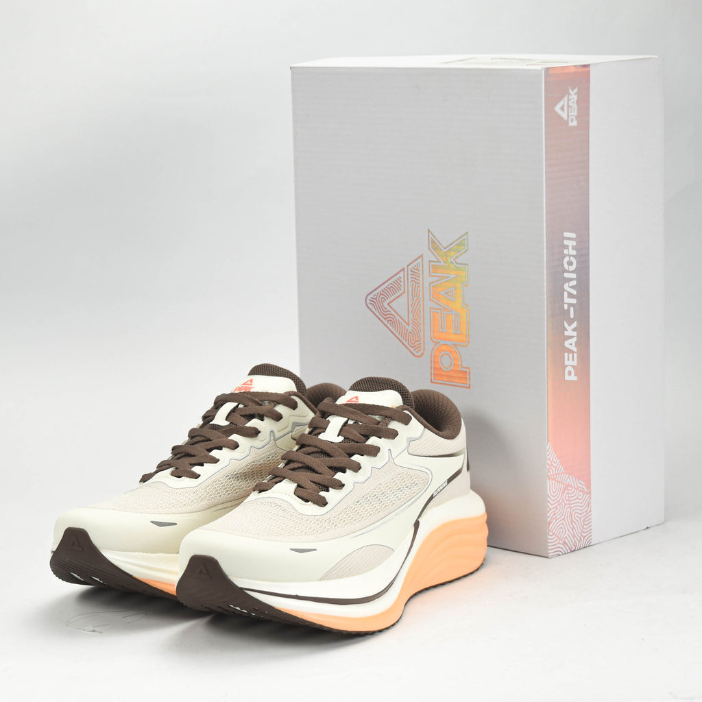 Peak Tiachi Sports Shoes Off White/Brown - EXT53227H-Z491