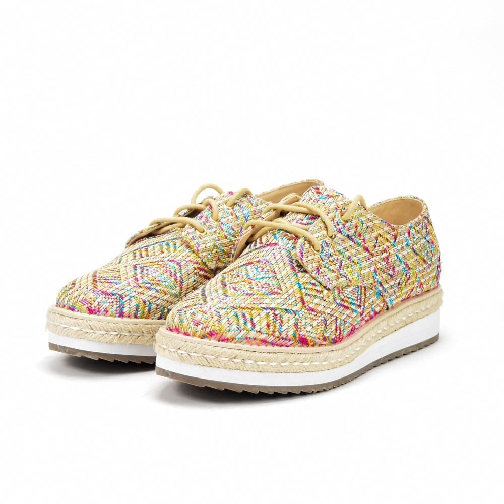 ANDRÉ ESPADRILLES FEMME HARMONICA TEXTILE BEIGE - 52125674243