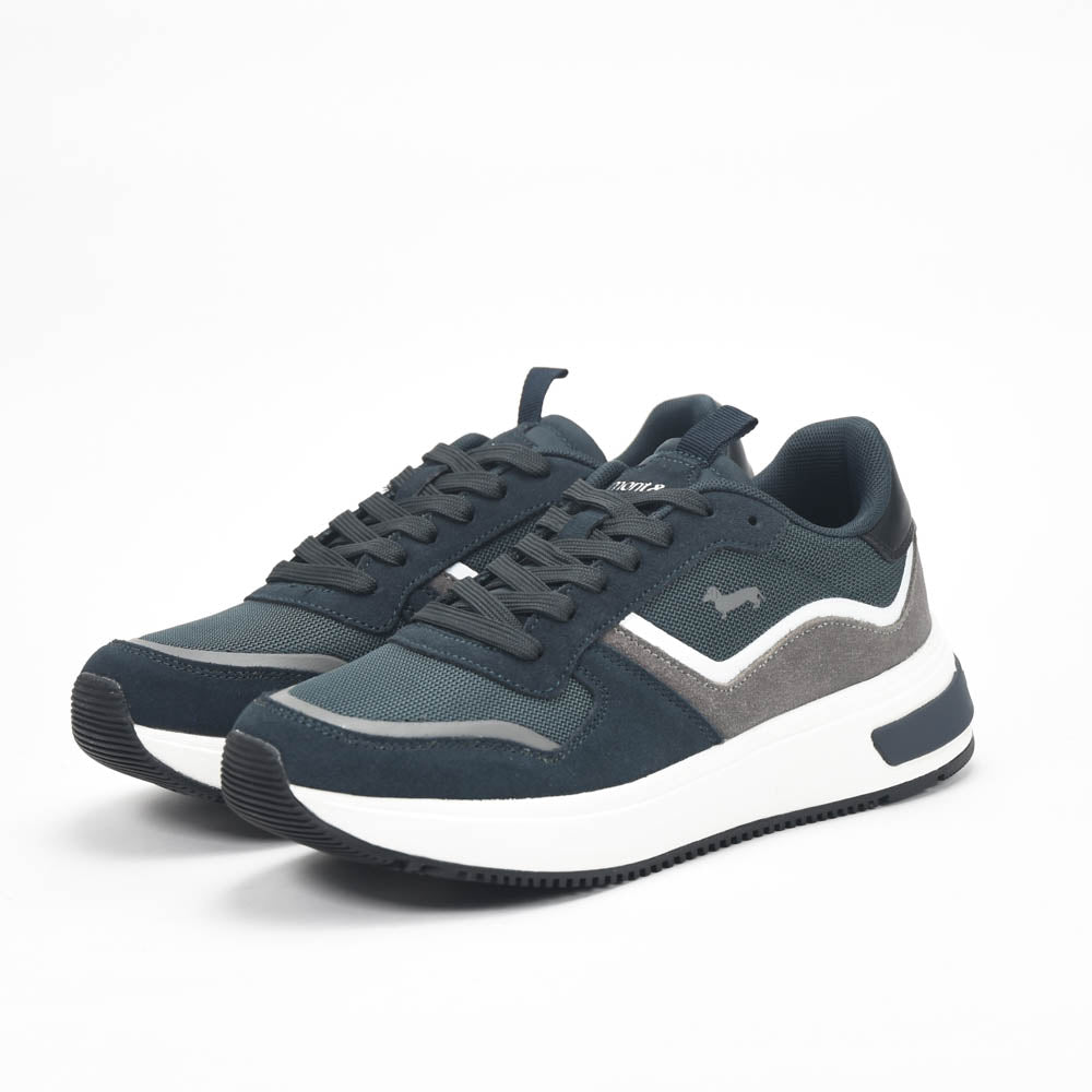 Harmont and Blaine Suede and Fabric Sneakers - EFM252.050.A60.A6
