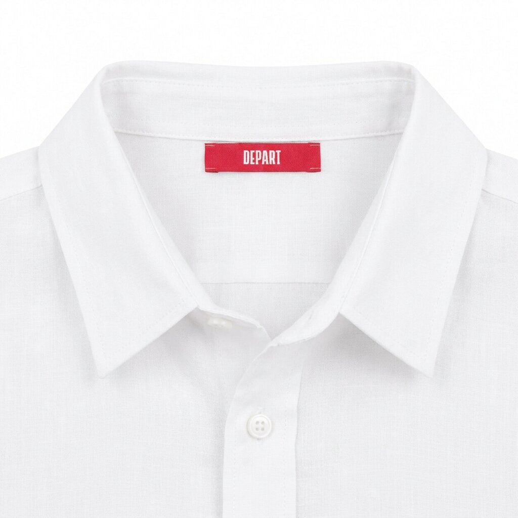 Départ Homme Chemise en Lin White - MZ139-G21-000738