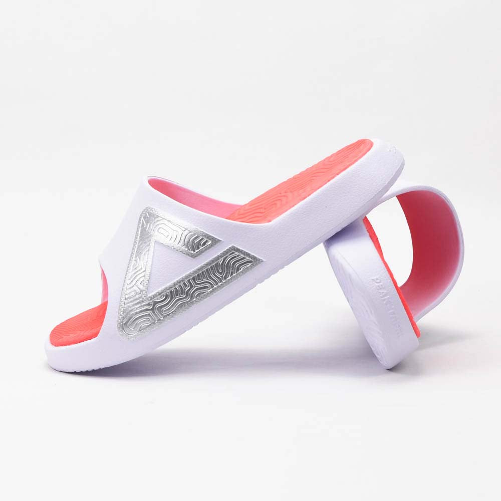 PEAK MEN TAICHI SLIPPERS WHITE RED - ET59095L-1060