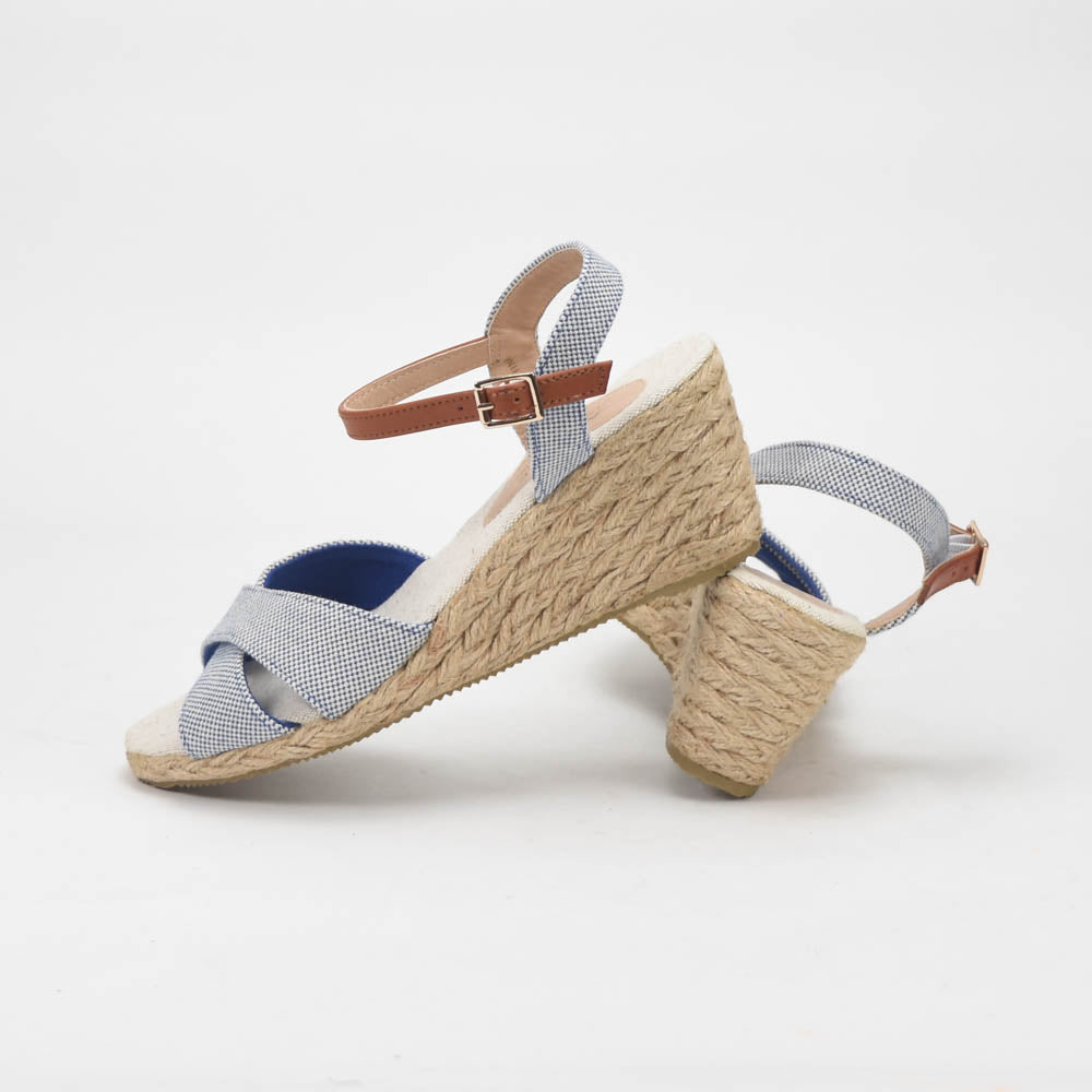 ANDRÉ SANDALES FEMME PAULETTA TEXTILE BLEU - 52314188600