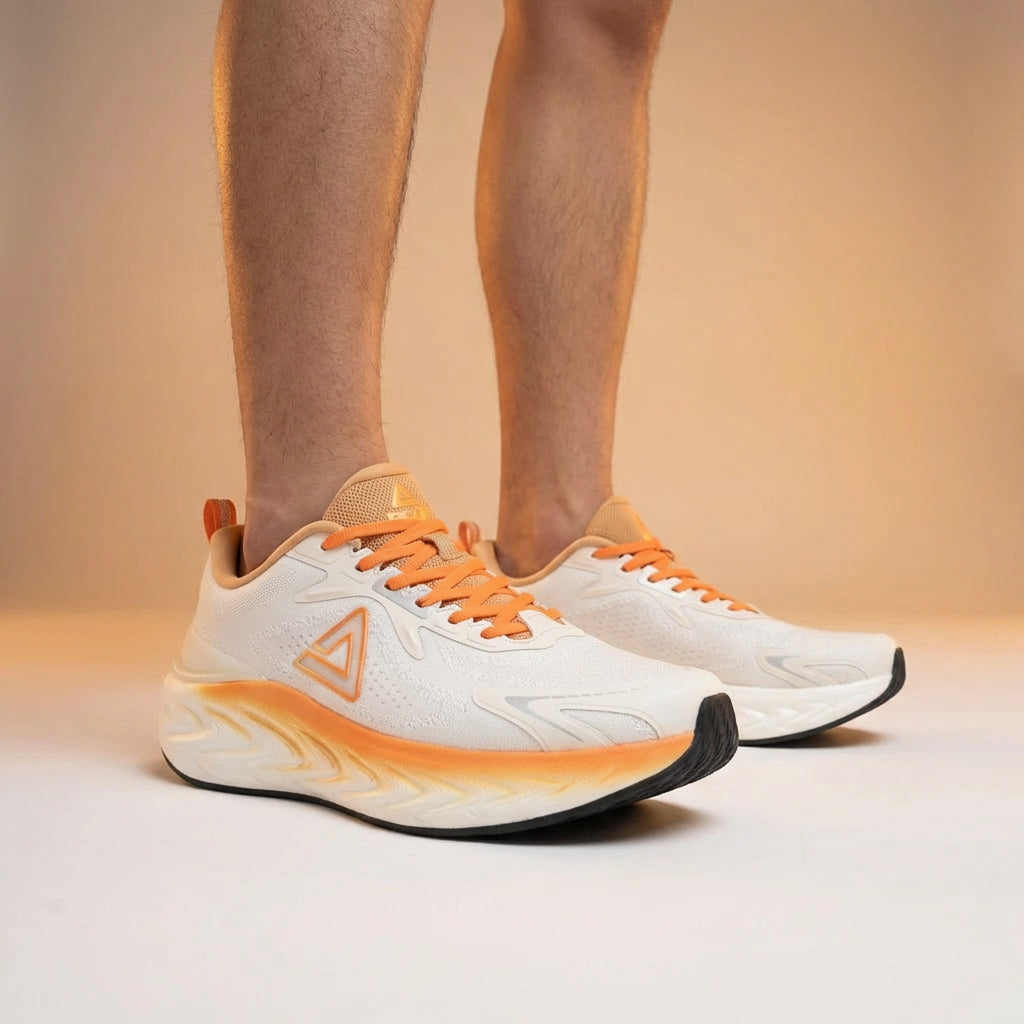 Peak Taichi Running Shoes White/Orange - EXT53607H-Z505
