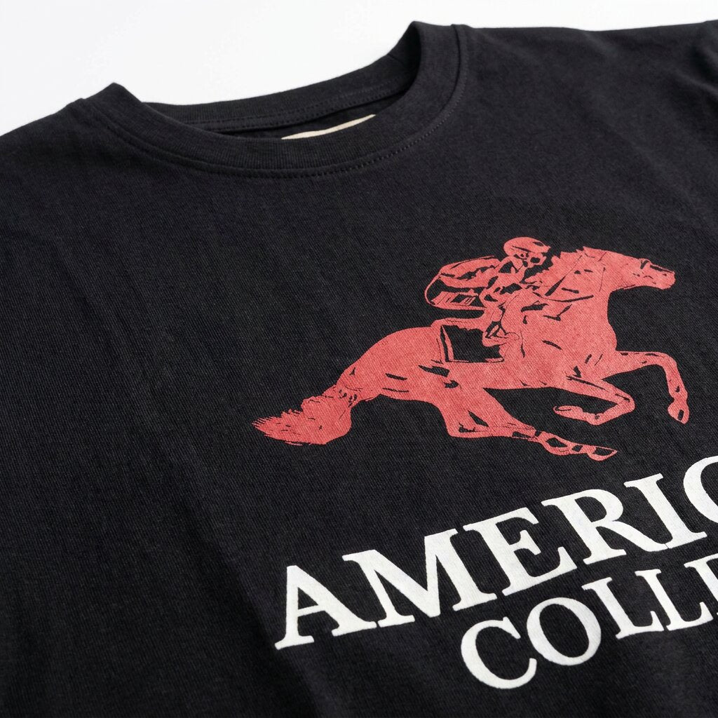 American College t-shirt pour Homme - TS260103-BLAK/BORD