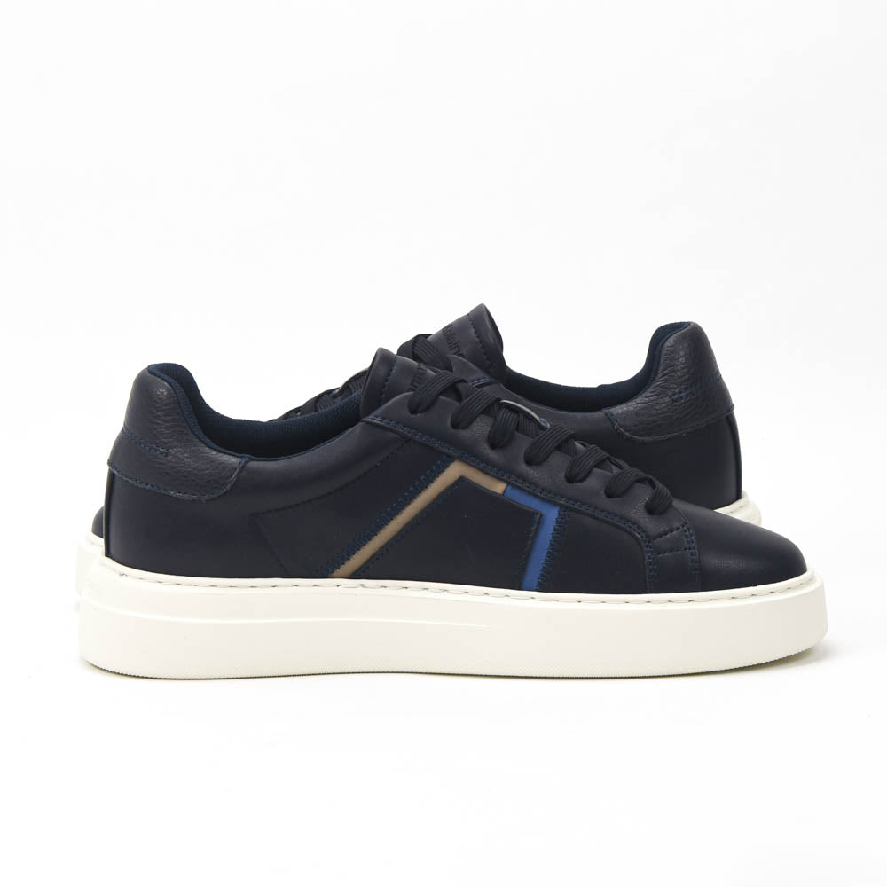 Harmont and Blaine Blue Sneakers Homme - EFM252-022-1B0-12